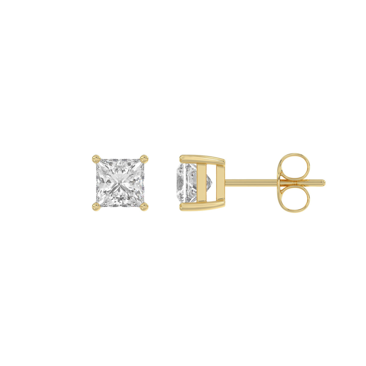 #Forme_Princesse#Carats_1 ct#Métal~Or jaune